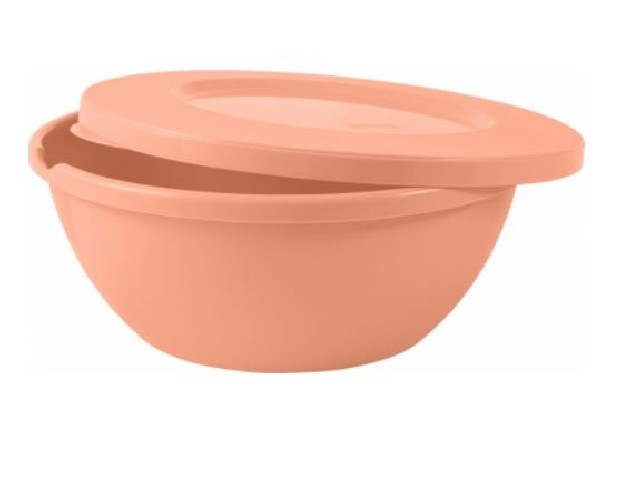 Миска с крышкой HELSINKI 1л персиковая карамель